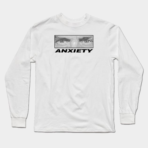 Anxiety (positive) Long Sleeve T-Shirt by fm_artz